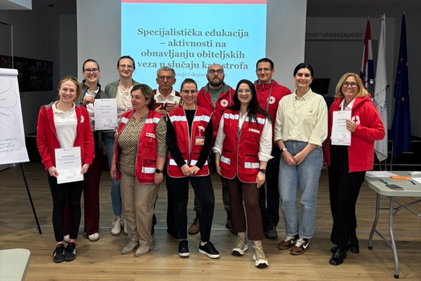 Održane specijalističke edukacije Službe traženja Hrvatskog Crvenog križa
